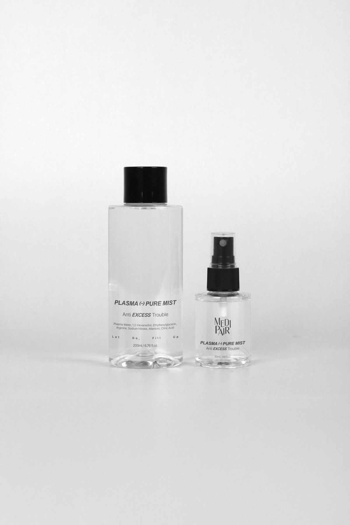 MEDIPAIR Plasma Mist | 200 ml + 50 ml Refillable Spray Bottle